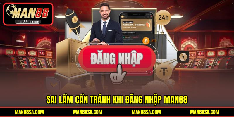 Sai lầm thường gặp khi truy cập MAN88